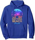 Daytona Beach Florida Vintage Sunset Summer Vibe Gift Unisex Hooded Sweatshirt