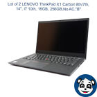 Lot of 2 LENOVO ThinkPad X1 Carbon 8th/7th, 14