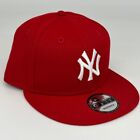 New York Yankees Basic 9FIFTY Adjustable Snapback New Era Cap - Red - NWT