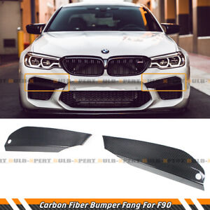 FOR 2018-2020 BMW F90 M5 CARBON FIBER FRONT BUMPER UPPER AIR VENT LID COVER TRIM (For: 2018 BMW)
