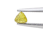 Uncut Diamond Yellow Triangle Natural Diamond 0.17tcw Yellow Color Diamond