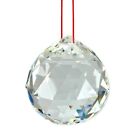 FENG SHUI HANGING CRYSTAL BALL Clear Faceted Sphere Sun Catcher Rainbow Prism