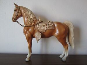 Vintage Breyer Chalky Western Horse Palomino Chalky Variation