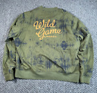 Akoo Reversible Bomber Jacket Adult 4XL Camouflage Olive Green Embroidered