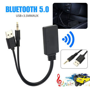 Universal Black Wireless Bluetooth AUX Audio Receiver Adapter Car Accessories (For: 2021 BMW X5)