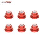 RCAWD TLR336001 4mm M4 Serrated Lock Nuts for Losi 1/10 22S 2WD No Prep Drag