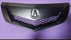 Fit NEW Acura TL 2009 2010 2011 Grill Grille 3in1 factory style Black W/ Emblem