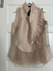 BNWT $1990 AKRIS Women's Silk/Cotton Blouse Size 10