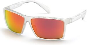 Adidas Sport SP0010 crystal brown mirror lenses 26G Sunglasses