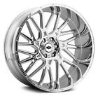 24 inch 24x12 Vision 404 BRAWL Chrome wheels rims 6x5.5 6x139.7 -51