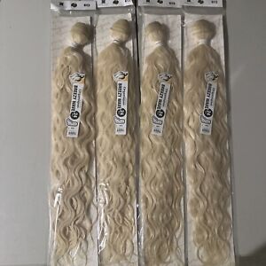 SHAKE-N-GO ORGANIQUE SYNTHETIC WEAVE HAIR  - BREEZY WAVE 24” #613 (4 Pack Deal)