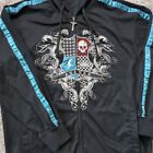 Avirex Hoodie Mens XL Iconic Resilience Embroidered Zip Crown & Skull Crest Y2K