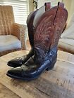 Lea Vamp Quarters Cowboy Boots Size 10.5D Made In USA