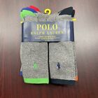 Polo Ralph Lauren Technical Sport Crew Socks Multi Gray Men’s 6-12.5 NWT 6 Pack