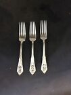 WALLACE ROSE POINT STERLING LARGE DINNER FORK 7 5/8