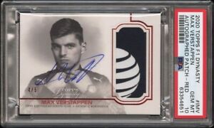 2020 Topps Dynasty Formula One F1 MAX VERSTAPPEN AUTO JUMBO PATCH RED PSA10 POP1
