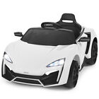12V Kids Ride On Car 2.4G RC Electric Vehicle W/Light Music Openable Doors White