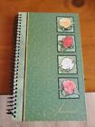 Spiral Blank Journal Diary Green Flowered Lined Pages 2003 Martin Designs