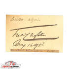 Lord Frederic Leighton (d.1896) British Painter Signed Autograph Card