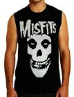 MISFITS BLACK METAL Band Black Muscle Shirt