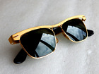 Vintage Gold Tone Metal Ray-Ban WAYFARER B&L Men's Sunglasses made in U.S.A.
