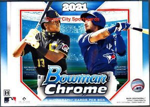 2021 Bowman Chrome Baseball Factory Sealed HTA Choice Box