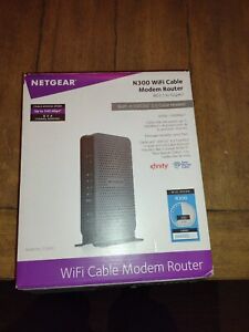 Netgear C3000-100NAS N300 DOCSIS3.0 WiFi Cable Modem Router Xfinity Compatible