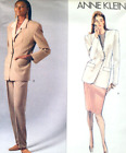 Vtg American Designer Vogue 2544 Sew Pattern Anne Klein Suit Jacket Skirt Pants
