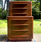 Carl Bissman Highboy Dresser 1950s Walnut 7 Drawer Hideaway Shelf Springfield MO