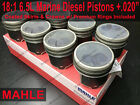 6.5L MARINE Diesel Pistons +.020 MAHLE Peninsular Max Marine (set/8) w/Rings