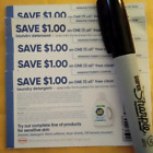 New ListingLot Of 5 Save $1.00 On One (1) All Gratis Clear Laundry Detergent Coupons 4/2/24