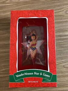 Vintage Warner Brothers Wonderwoman Star And Lasso Ornament