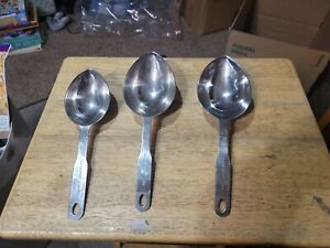 Vollrath Measuring Spoons Stainless Steel Set of 2 1 Cup & 1/2 Cup 47058 47059