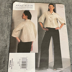 Vogue Patterns V1098 Anne Klein Womens Jacket & Pants AA 6 8 10 12 Uncut