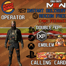 Call of Duty Modern Warfare 3 MW3 Burger King Town RARE Operator Skin (2 CODES!)