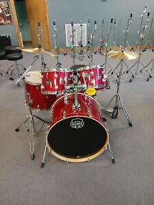 Mapex Venus 5-Piece Rock Drum Set w/ Hardware and Cymbals Crimson Red Sparkle