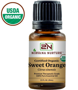 Organic Sweet Orange Essential Oil USDA Certified 100% Pure Therapeutic Grade