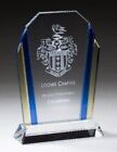 Beautiful Tri-Color Glass Award, Achievement, Wedding, Glass Award, Police