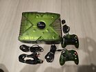 As-is Original Microsoft XBOX Halo Special Edition Console w/Cords & Controllers