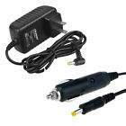 Car Charger +AC/DC Power Adapter For Sylvania SDVD1566 15.6