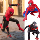Superhero Amazing Spider-Man Costume Miles Jumpsuit Kids Boys Bodysuit Cosplay