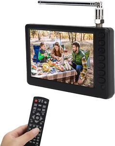 Zyyini 5 Inch TV, 1080P Pocket Car TV with Antenna, Portable Digital TV with 150