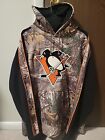 XL Mens Old Time Hockey Pittsburgh Penguins Hoodie Real Tree Camo Print NHL