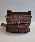 Vintage Fossil Maddox Paisley Crossbody Handbag Purse Shoulder Adjustable Strap