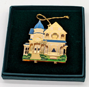New ListingShelia's Historical Ornament Collection In Box Brass Laser Cut Enamel Ornament