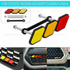 Tri-Color Grille Badge Emblem Car Accessories For Toyota Tacoma 4Runner Tundra (For: 2023 Toyota Tacoma)