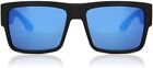 SPY - Cyrus Sunglasses, Matte Black/Gray Green Polar/Dark Blue Spectra Mirror