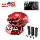 Red Universal Manual Wicked Carved Skull Head Gear Car Stick Shift Knob Shifter (For: Ford Ranger)