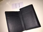 NWT COACH Trifold wallet Sport Calf leather Men's black #23845