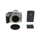 Canon EOS Rebel XTI DSLR Camera Body, Silver {10.1MP} with Battery and Charger
